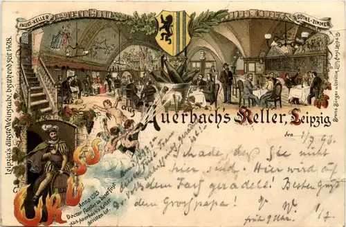 Leipzig - Auerbachs Keller- Litho -660340