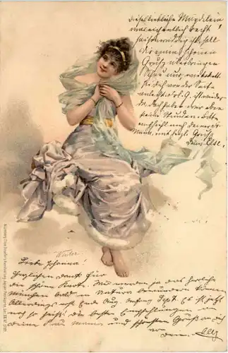 Frau - Litho -660376