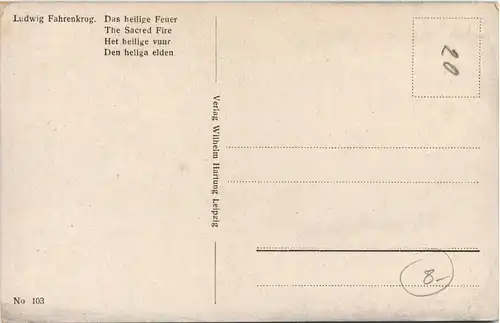 Künstler Ludwig Fahrenkrog - Das heilige Feuer -660442