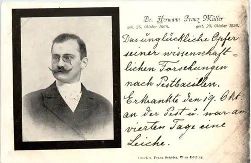 Dr. Hermann Franz Müller - Forschung Pest -660398