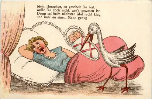 Geburt Storch -660416