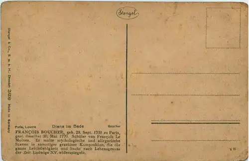 Künstler AK Francois Boucher - Akt -660606