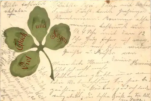 Viel Glück und Segen - Kleeblatt -660646