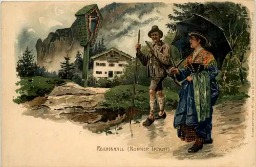 Reichenhall - Nonner Tracht - Litho -660704