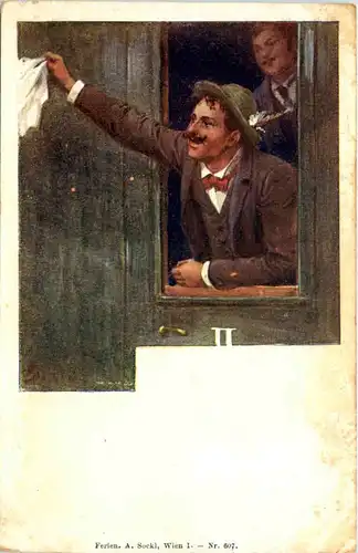 Künstler AK - Eisenbahn -660668