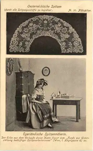 Österreichische Spitzen - Egerländische Spitzennäherin -660834