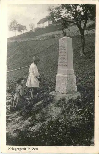 Kriegergrab in Zell - Feldpost -544084