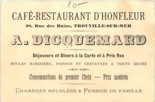 Trouville sur Mer - Restaurant D Honfleur -544234