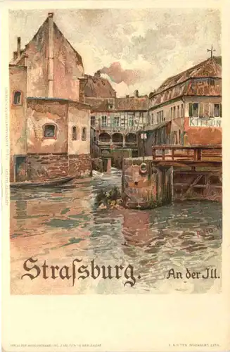 Strassburg - An der Ill - Litho -544144