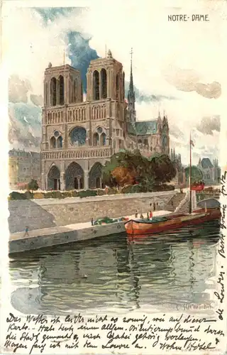 Paris - Notre Dame - Litho -544310
