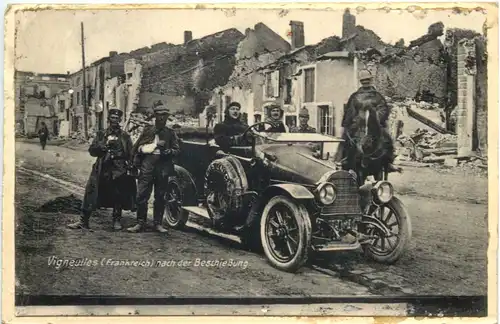 Vigneulles nach der Beschiessung - Feldpost -544198