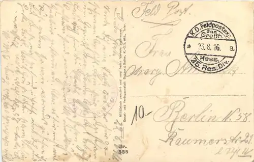 Montmedy - Feldpost 25. Res. Division -544070