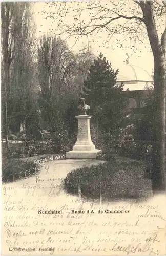Neuchatel - Buste d A. de Chambrier -544308