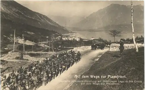 Auf dem Wege zur Piavefront - Lago di Sta. Croce -544090