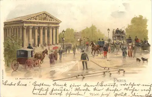 Paris - La Madeleine - Litho -544292