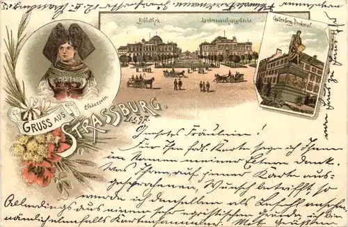 Gruss aus Strassburg - Litho -544156