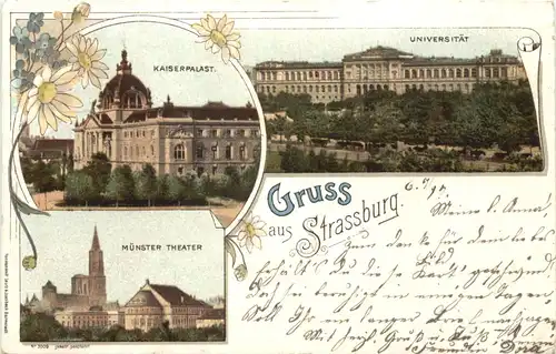 Gruss aus Stassburg - Litho -544372