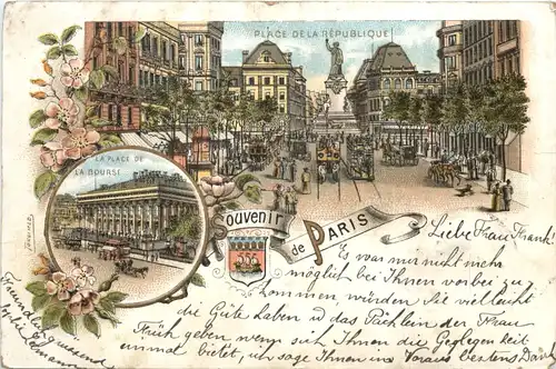 Souvenir de Paris - Litho -544236