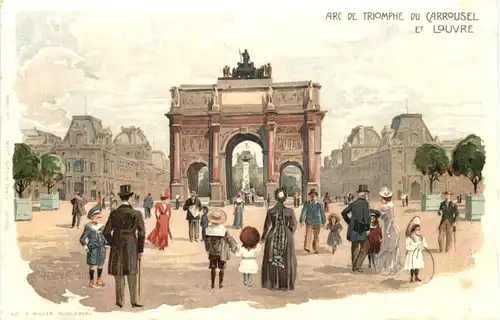 Paris - Arc de Triomphe - Litho -544362