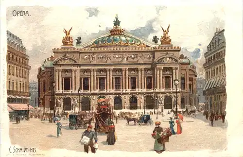 Paris - Opera - Litho -544366