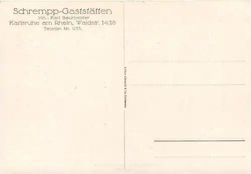 Karlsruhe - Schrempp Gaststätten -660908