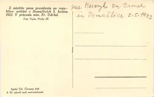 Masaryk in Domazlicich -660968