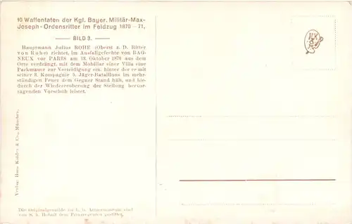 Krieg 1870 - Kgl Bayer. Militär Max Joseph Ordensritter -660926