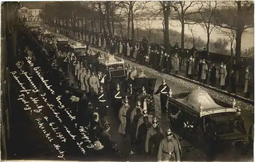Das Eisenbahnunglück von Woippy - Überführung der Leichen nach Metz 1914 -661100