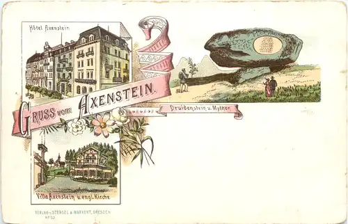 Gruss vom Axenstein - Litho -661204