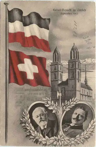 Kaiser Besuch in Zürich 1912 -661260