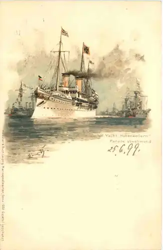 SM Yacht Hohenzollern - Litho -661300