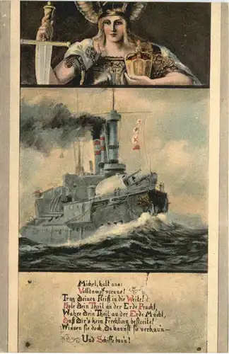 Berlin - Restaurant Alt Bayern - Kriegsschiff -661170