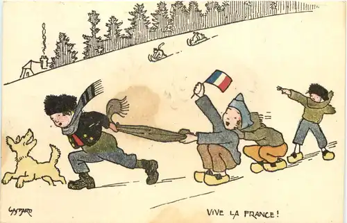 Künstler Ak - Gasparo - Vive la France -661142