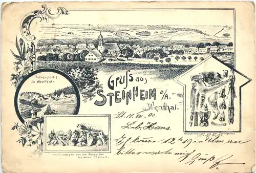 Gruss aus Steinheim a. Albuch und Wenthal - Vorläufer -661390