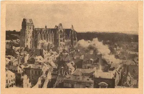 Reichswinterhilfe - Brennendes St. Quentin - WHW -661434