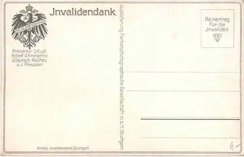 Reinertrag zu Gunsten der Invaliden -661406