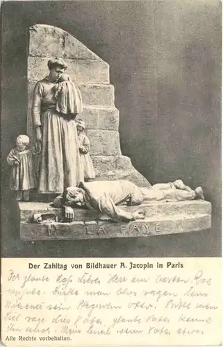 Der Zahltag von Bildhauer A Jacopin in Paris -661834