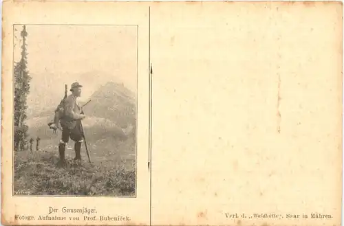 Jagd Jäger - Der Gemsenjäger -662674
