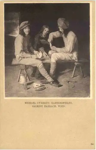 Künstler Ak Michael Sweerts - Kartenspieler -663440