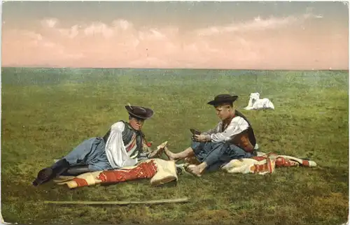 Leben auf der Haide Hortobagy - Kartenpartie auf der Pussta -663410