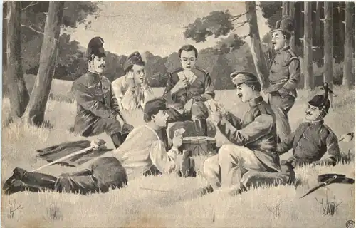 Soldaten beim Kartenspiel -663434