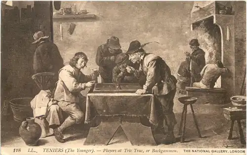 Künstler AK Teniers - Backgammon -663382