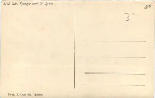 Thalwil - Chr. Klucker und W. Risch -663608