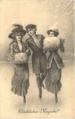 Neujahr - Eislaufen -663572