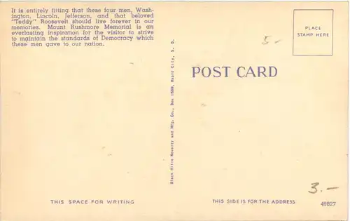 Mount Rushmore Memorial - Black Hills -663840