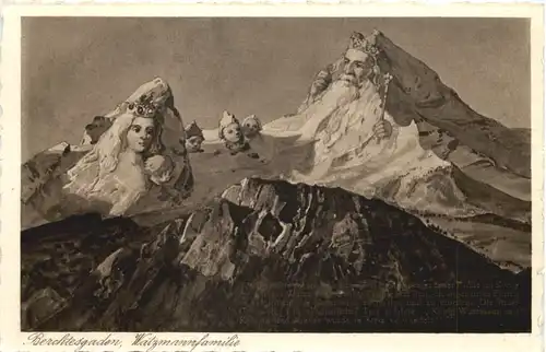 Berchtesgaden - Watzmannfamilie - Berge mit Gesichtern -663854