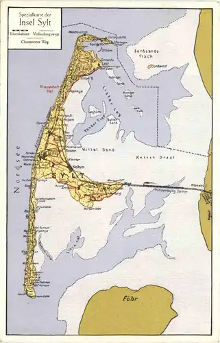 Insel Sylt - Landkarte -664040