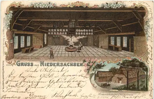 Gruss aus Niedesachsen - Flett - Litho -663994