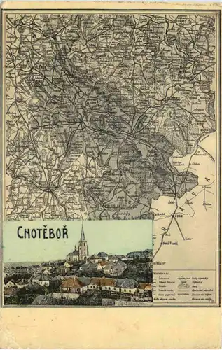 Chotebor - Landkarte -664028