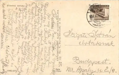 Balatoni terkep - Landkarte -664078